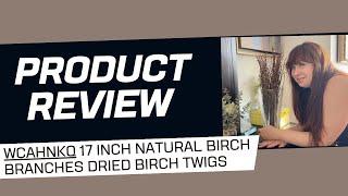 WCAHNKQ 17 Inch Natural Birch Branches Dried Birch Twigs REVIEW!