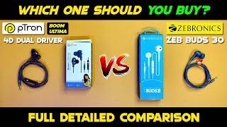 Ptron boom ultima 4d dual driver vs zebronics zeb buds 30  | Apko kon sa buy karna chahiye? ‍️