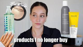 Beauty products I Stopped buying!  things I don't spend money on anymore