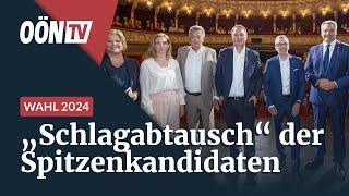 Schlagabtausch im Theater: Das war die 1. große Runde der Spitzenkandidaten