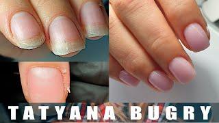 Transformation On Natural Nails  | How To Fix Hangnails | Russian, Efile Manicure