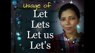 Usage of LET, LETS, LET US, LET"S / Spoken English through Tamil lesson 36