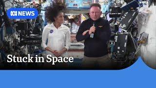 Two NASA astronauts stuck in space provide update | ABC News