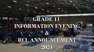 Roosevelt High Grade 11 Information Evening and RCL Announcement 2024