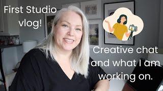 Studio Vlog #1, starting my journey as an artist in my 50's. What I'm working on and creative chat.