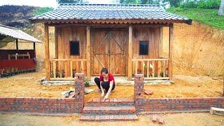 Log Cabin Building TIMELAPSE: Alone Girl Start To Finish Alone Build A Wooden House (FULL BUILD)