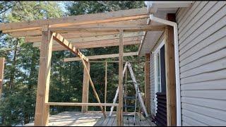 Building a Screened In Porch DIY (over an existing deck)