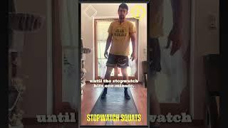 How to do Stopwatch squats