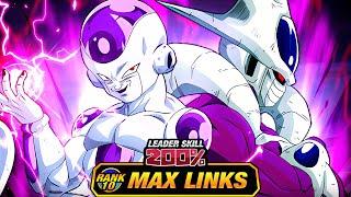 DECENT F2P?? LEVEL 10 LINKS 100% PHY FRIEZA/COOLER! (DBZ: Dokkan Battle)