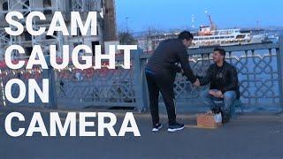 MANIAC in Istanbul - Shoe Shine Scam, Galata Bridge 