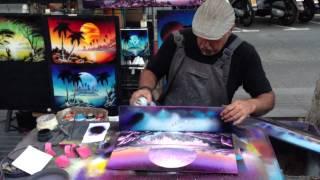 Las Ramblas Spraypaint Art 22/06/13 1080p [HD]