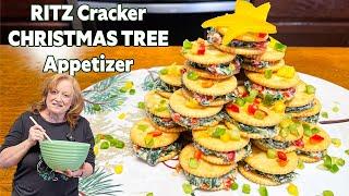 RITZ Cracker CHRISTMAS TREE Appetizer