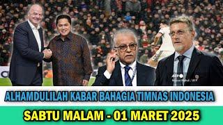 RESMI DIUMUMKAN MALAM INI! COACH JUSTIN INFO A1!! BERITA TIMNAS INDONESIA MALAM INI - 01 MARET 2025