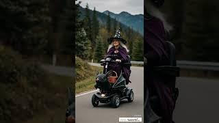 Embrace the night with the Bat-Inspired Mobility Scooter #BatScooter #GothicMobility #luxarts