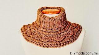 COMO TEJER CUELLO PECHERA A CROCHET paso a paso