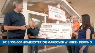 2018 $50,000 Home Exterior Makeover Winner - Devon S.