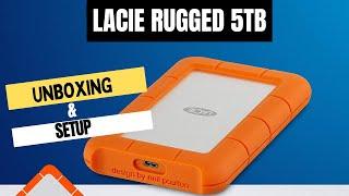 LaCie Rugged 5TB Unboxing & Setup (ASMR)