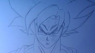 Goku ultra Instinct drawing