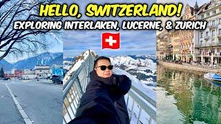 Seeing the SWISS ALPS!️ Let’s go to Interlaken, Lucerne, & Zurich in Switzerland!  | JM Banquicio