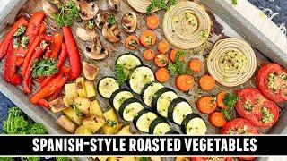 The Best Roasted Vegetables EVER | Spanish Verduras al Horno Recipe