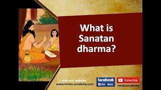 What is Sanatan dharma?