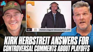 Kirk Herbstriet Addresses "Controversial" Comments On The College Football Playoff Committee