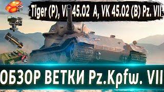 Обзор ветки Pz.Kpfw. VII От Tiger (P) к топу️ Почему эта ветка не нужна?! #ВГ давай АП ветки!