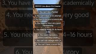 Lies About CA Course