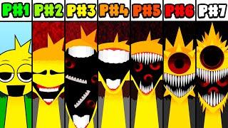 Phase 1 VS Phase 2 VS Phase 3 VS Phase 4 VS Phase 6 VS Phase 7 in Incredibox Sprunki Retake!