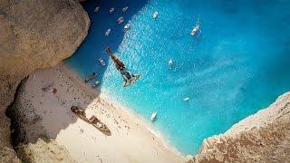 Daredevil's Jump Off Cliff Over Shipwreck On Beach