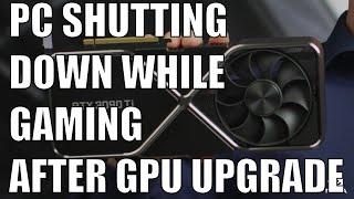 How to fix a PC shutting off while gaming