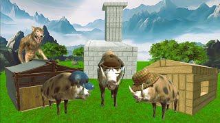 The Three Little Pigs! | Animal Revolt Battle Simulator