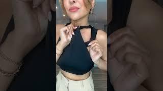Fashion Hack: How To Turn Your Bodysuit Into A Fitted Crop Top #fashionhacks #shorts #style #fashion