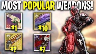 Top 10 MOST POPULAR Weapons USED In Destiny 2 Echoes Act II | Destiny 2 The Final Shape