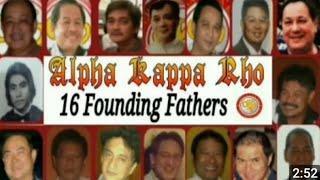 Alpha Kappa Rho 16 founding Father's/ Grand SKEPTRON 16 Foundings Ang Alamat