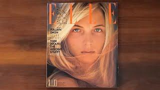 1990 March ASMR Magazine Flip Through: Elle w Rachel Williams, Claudia Schiffer, Carole Bouquet