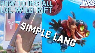 Paano mag Install ng LOL Wild Rift sa Huawei Y7a - Filipino