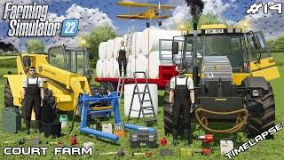 TRANSPORTING ALFALFA SILAGE BALES W/JCB EQUIPMENT | Court Farm | Farming Simulator 22 | Episode 14