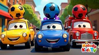 The Colorful Car Parade: Learn Colors with Taxi, Truck, & More! + More Nursery Rhymes & Kids Songs