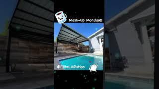 Elite LA Patios – Black is in! 4K Aluminum Cantilever by the Pool