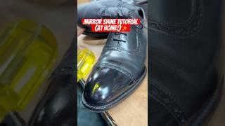 Mirror Shine Tutorial Using Americas Cobbler Shoe Polish #mirrorshine #shoeshine #mensfashion