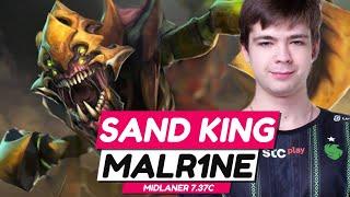 7.37C - How to Play Malr1ne Sand King The Midlane MVP - Dota 2 Pro Gameplay #malrine  #sandking