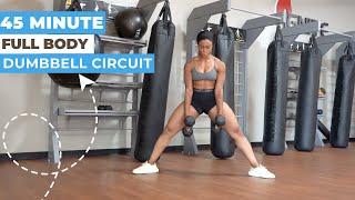 45 Minute Full Body Dumbbell Circuit