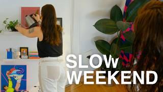 slow weekend, unromanticized routine and film review