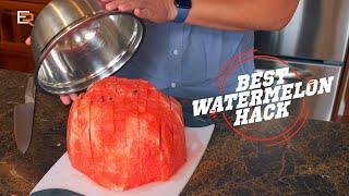 The BEST & EASIEST way to Cut a Watermelon - It's the Only Way