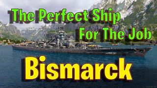 The Bismarck but it Completely Smashed The Enemy Team in World of Warships Legends!