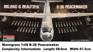 Large Scale! Monogram 1:72 Convair B-36 Peacemaker Kit Review