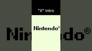 Is "X" the only Gameboy game to modify the falling Nintendo logo start screen?