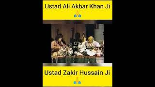 Ustad Ali Akbar Khan Ji On Sarod And Ustad Zakir Hussain On Tabla  #icmtabla #sarod #tabla #shorts