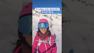 One of the largest glacier ski resorts in the world #travelvlog #skiing #skivlog